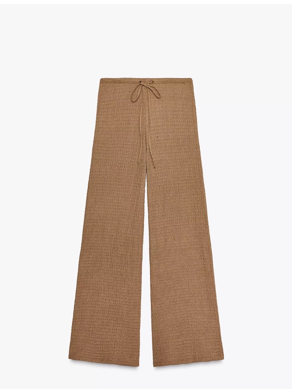 Zara Structured Straight-Leg Trousers - Camel/Marron